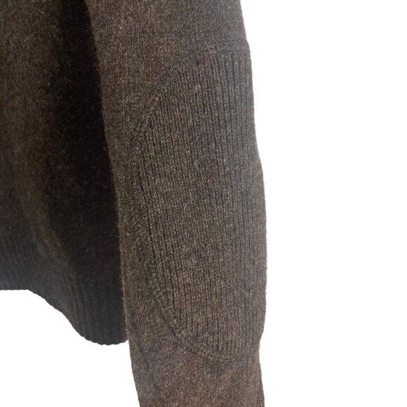 J Crew Argyle Full Zip Lambs Wool Sweater Mens Large Brown Preppy Grandpa - Picture 4 of 12